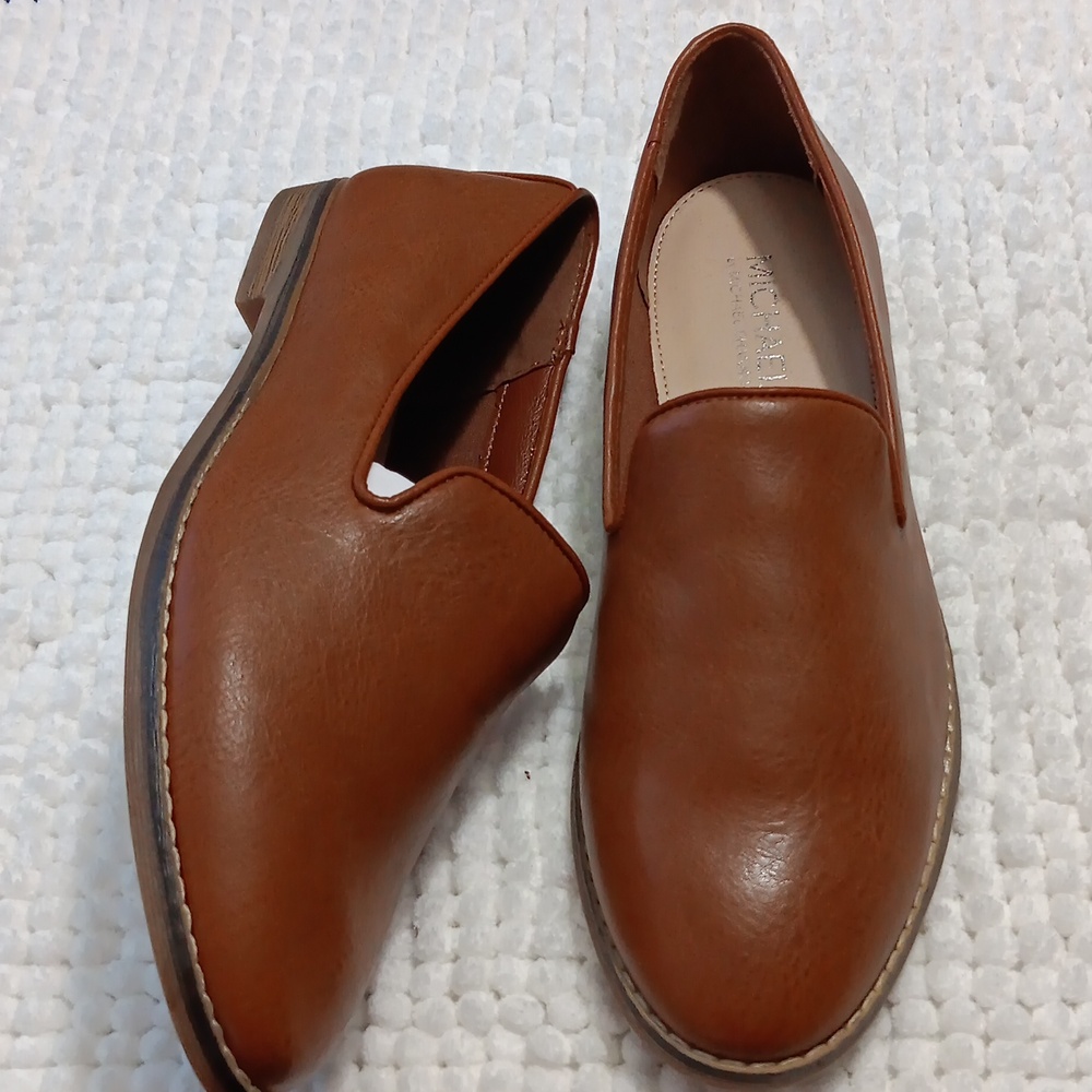 MICHAEL BY MICHAEL SHANNON Women's Sherrill Brown Loafers -9